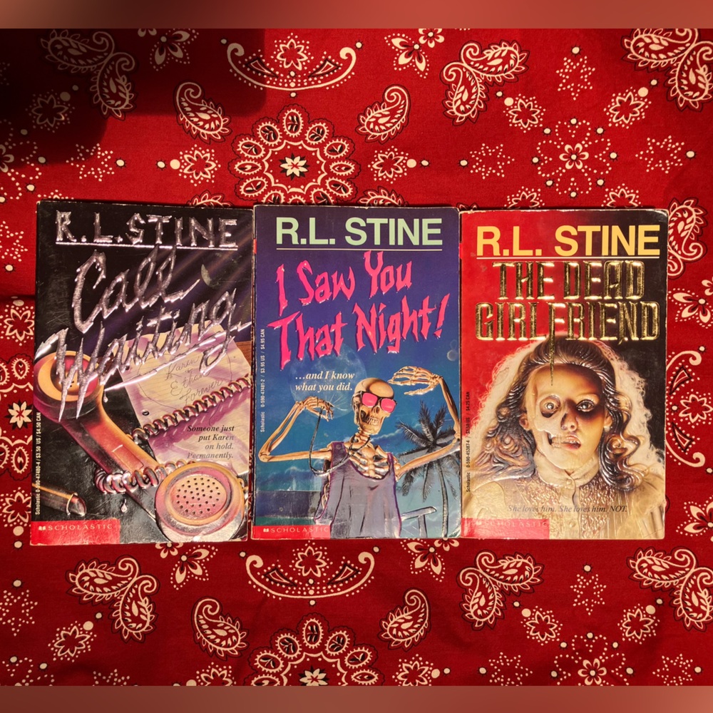 BOO! RL Stine lot-Call Waiting, The Dead Girlfriend, I Saw You That Night, PB